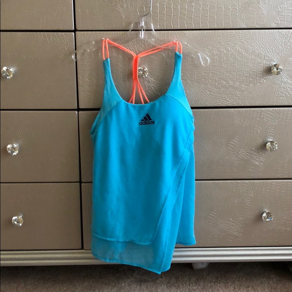 Blue and Orange Adidas Tank!!